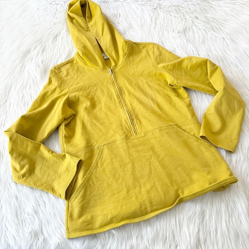 J.Jill Mustard Pullover Hoodie